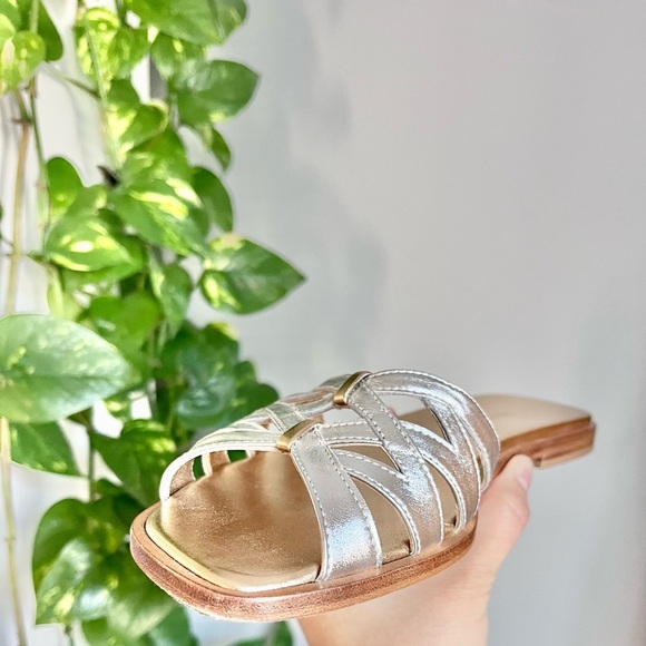 Sarah Flint Kim Sandal in Silver & Gold - Picture 12 of 12